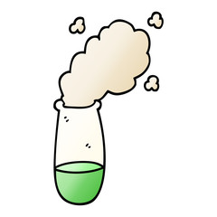 vector gradient illustration cartoon test tube