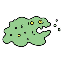 hand drawn doodle style cartoon germ