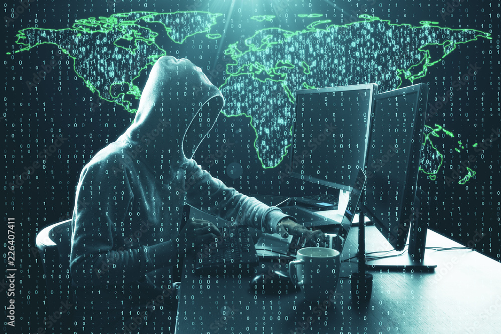 Poster computing and phishing concept