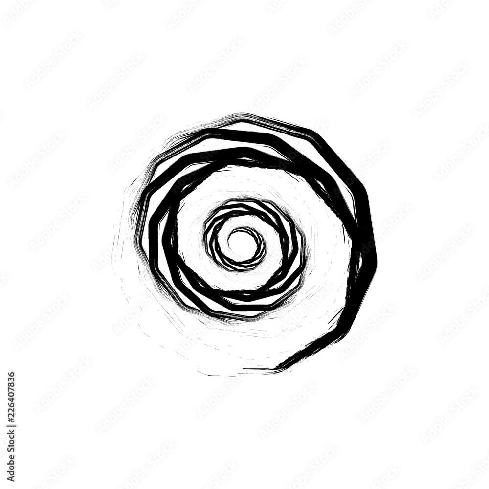 Poster white background. tunnel abstract. twisted lines. abstract fractal background. logo. glitch lines.