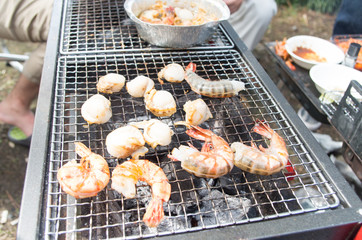 バーベキュー　えび