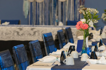 table at wedding reception