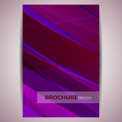 Abstract vector brochure template design background