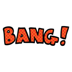 comic book style cartoon word bang