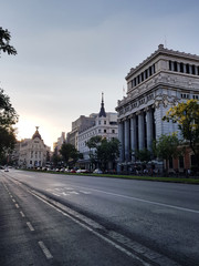 Fototapeta na wymiar Calle de Alcalá - Street of Madrid - Spain