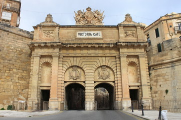 Fototapeta na wymiar Victoria gate in Valletta, Malta