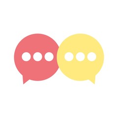 Social Talk, app, forum, social media. Vector logo template