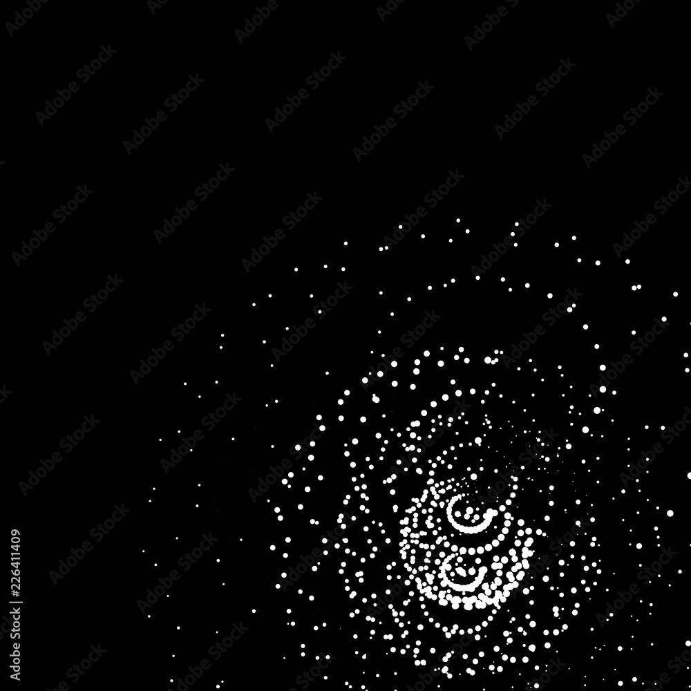 Poster abstract 3d sphere made of points. futuristic technology style. sphere particles. background vector.