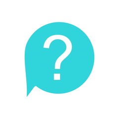 Talking - speech bubbles vector logo concept illustration in flat style.