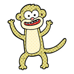 comic book style cartoon monkey