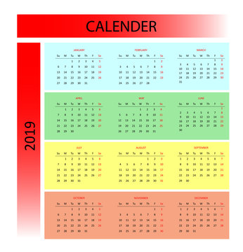 Calender series 2019