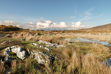 Ireland, Galway, Letterfrack, Connemara National Park, 3 October 2018, Diamond Hill.Diamond Hill is a popular walking destination and attracts Irish hikers and foreign tourists. 