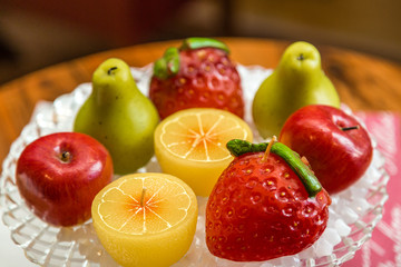 fruit shaped candles