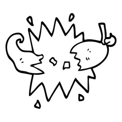 black and white cartoon red hot chili