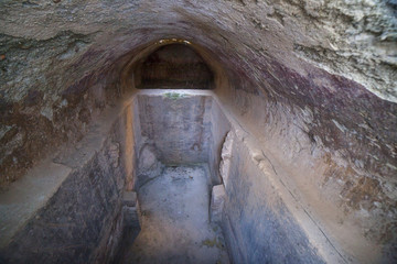 Comares Arab Cistern. Mountains of Malaga, Spain