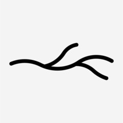 Outline vein pixel perfect vector icon