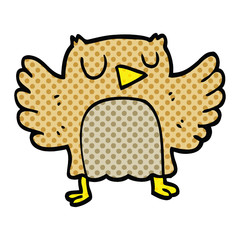 comic book style cartoon owl