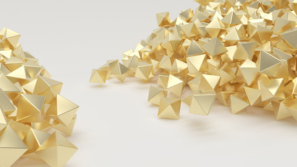 3D Geometric Abstract Hexagonal Wallpaper Background © Kirsty Pargeter