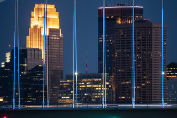 Skyscrapers Behind Bridge