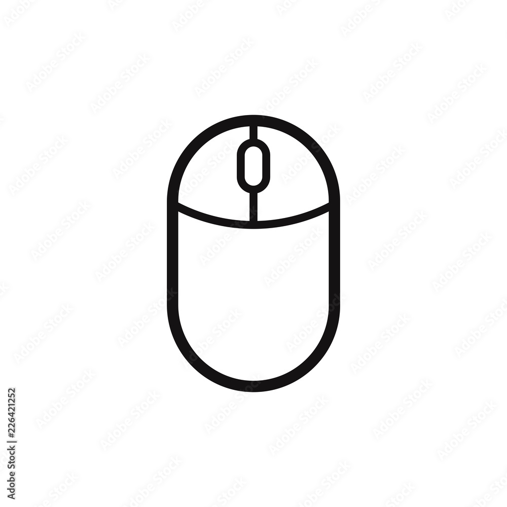 Poster computer mouse vector icon