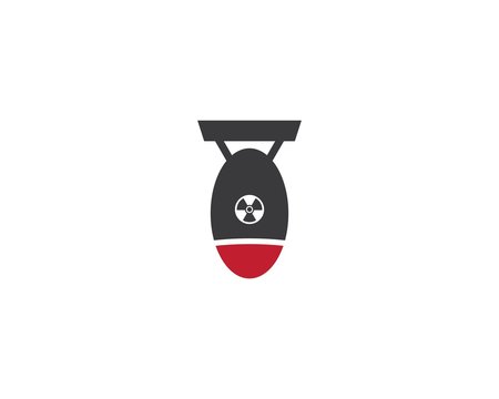 Nuclear bomb logo icon