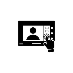 Intercom touch screen icon. Element of touch screen technology icon. Premium quality graphic design icon. Signs and symbols collection icon for websites