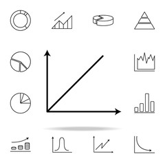chart line icon. Chart and diagram icons universal set for web and mobile