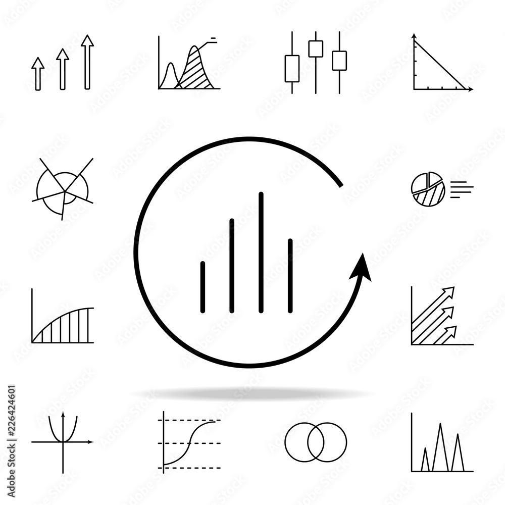Poster annual chart report line icon. chart and diagram icons universal set for web and mobile