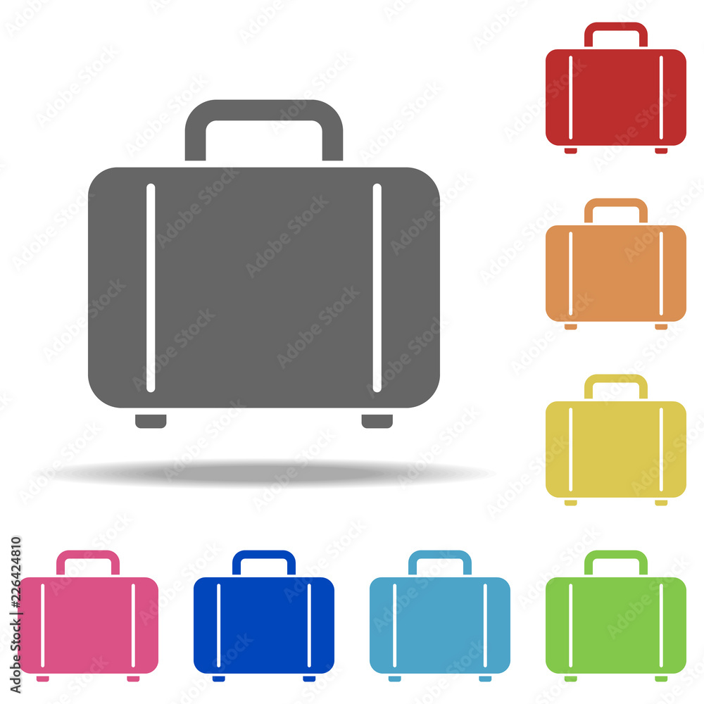 Poster portfolio icon. elements of seo & development in multi colored icons. simple icon for websites, web 