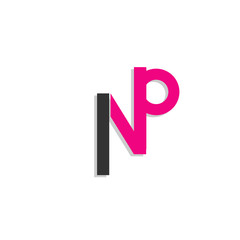 Obraz premium modern letter typographic vector icon