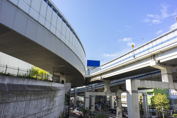 首都高速　ジャンクションの風景