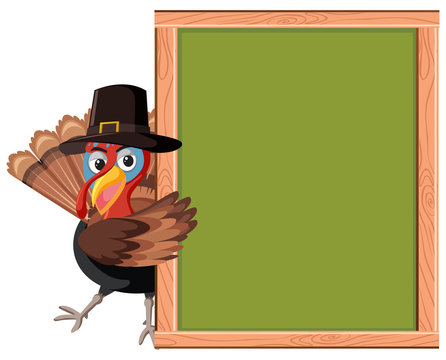 Turkey with empty frame