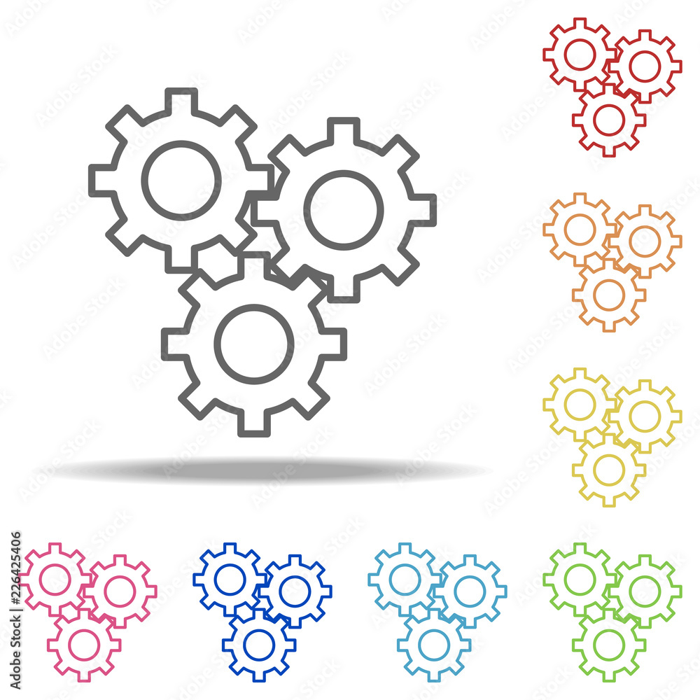 Poster mechanism icon. elements of finance and chart in multi colored icons. simple icon for websites, web 