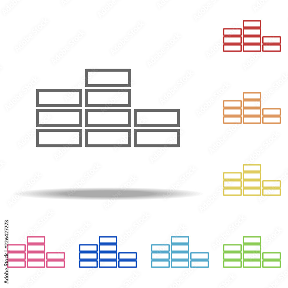 Aufkleber music soundwave icon. elements of web in multi colored icons. simple icon for websites, web design, 