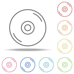 CD disc icon. Elements of Web in multi colored icons. Simple icon for websites, web design, mobile app, info graphics