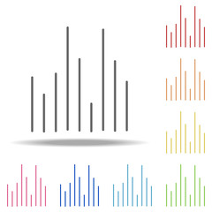 music soundwave icon. Elements of Web in multi colored icons. Simple icon for websites, web design, mobile app, info graphics