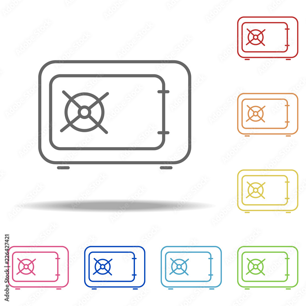 Poster safe icon. elements of web in multi colored icons. simple icon for websites, web design, mobile app,