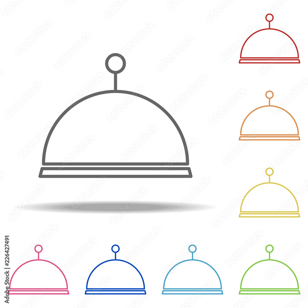 Poster restaurant tray icon. elements of web in multi colored icons. simple icon for websites, web design, 