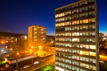 Obraz premium modern city at night