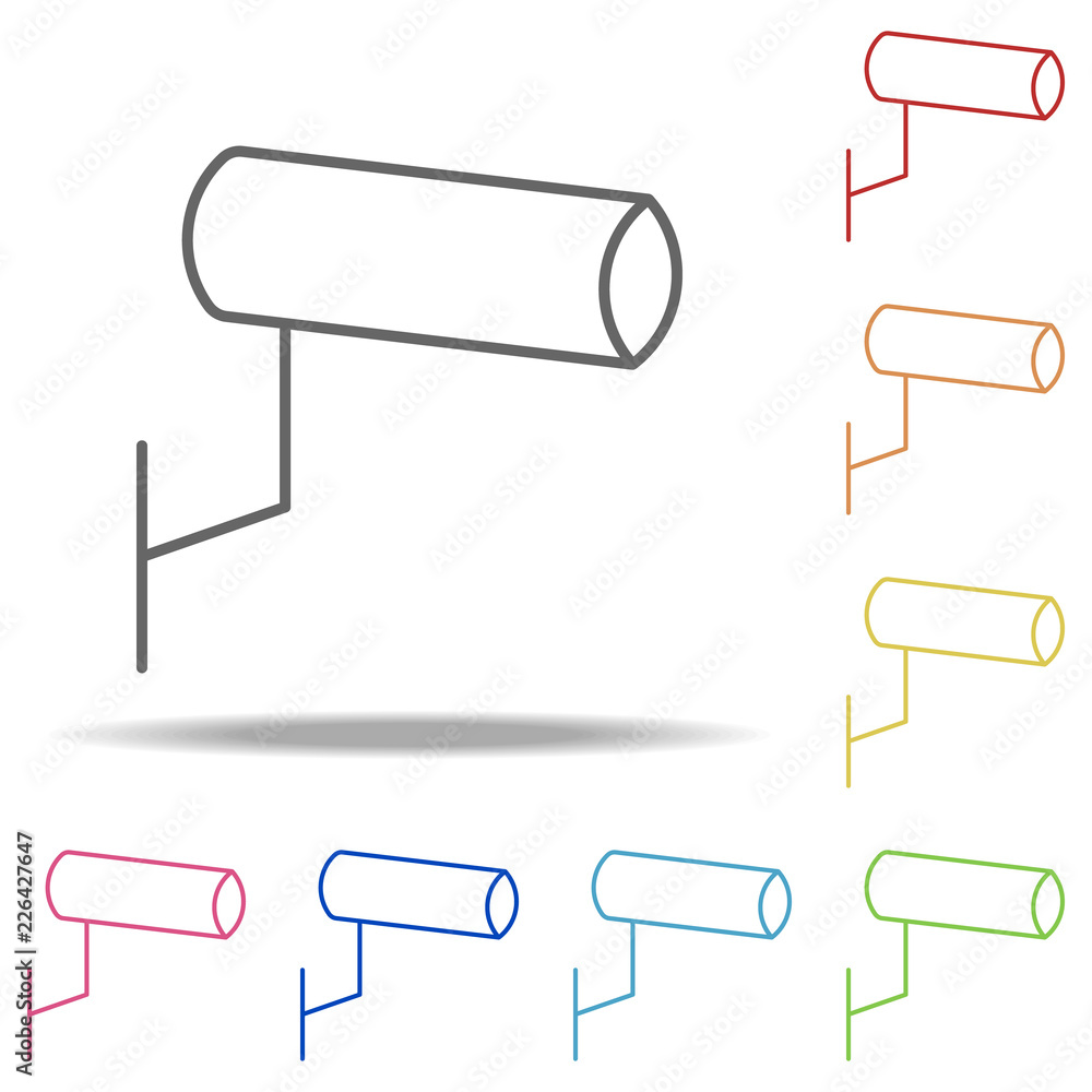 Poster surveillance camera icon. elements of web in multi colored icons. simple icon for websites, web desi