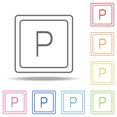 parking sign icon. Elements of Web in multi colored icons. Simple icon for websites, web design, mobile app, info graphics