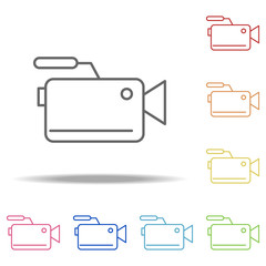 camcorder icon. Elements of Web in multi colored icons. Simple icon for websites, web design, mobile app, info graphics