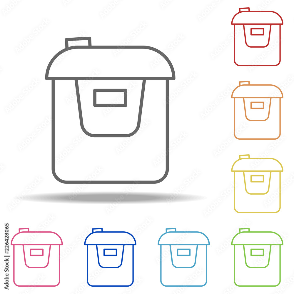 Poster bread oven icon. elements of web in multi colored icons. simple icon for websites, web design, mobil