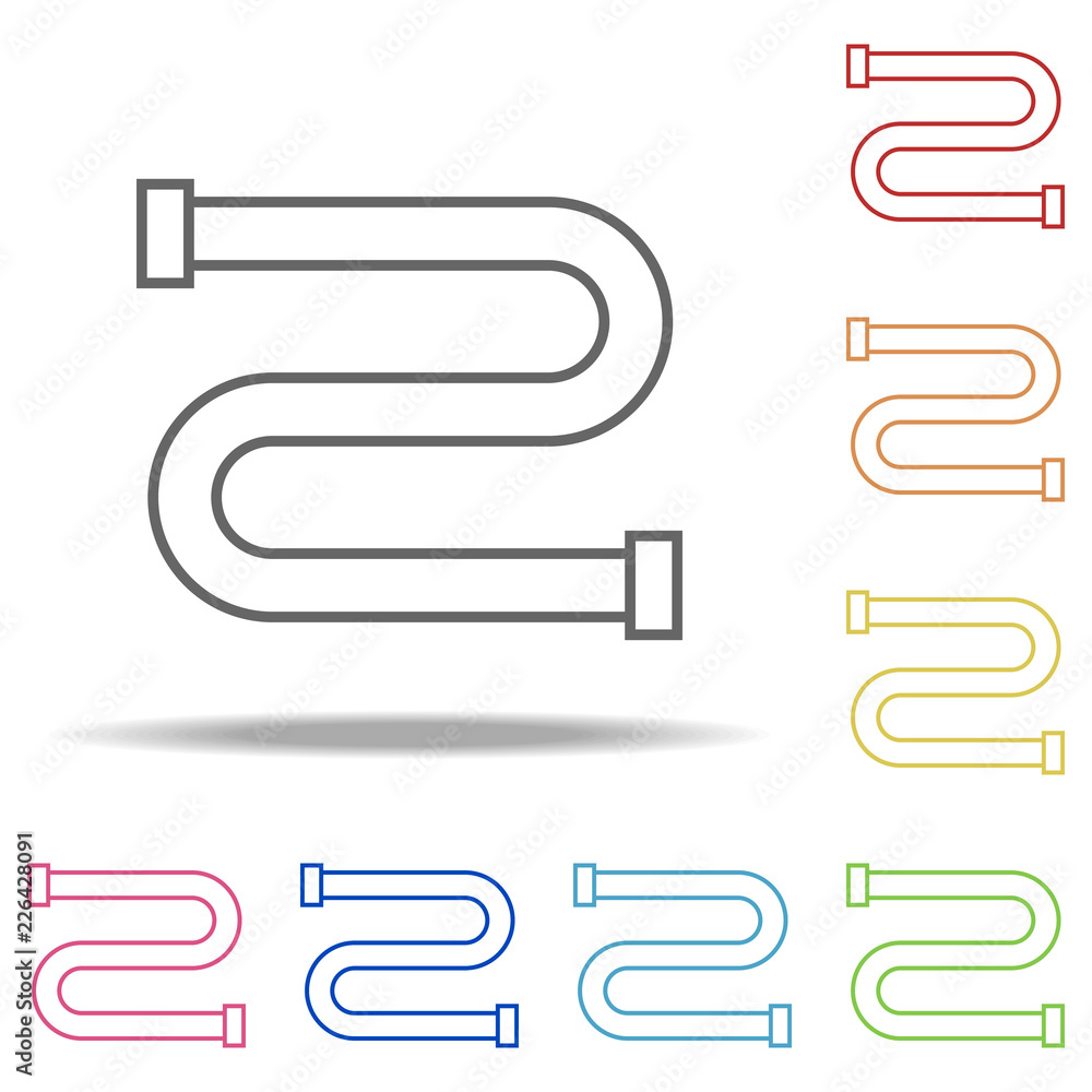Poster water pipe icon. elements of web in multi colored icons. simple icon for websites, web design, mobil