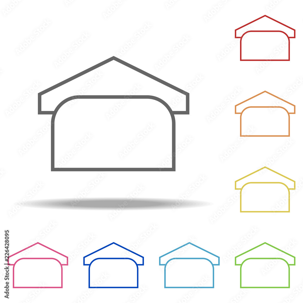 Poster towel on a hanger icon. elements of web in multi colored icons. simple icon for websites, web design