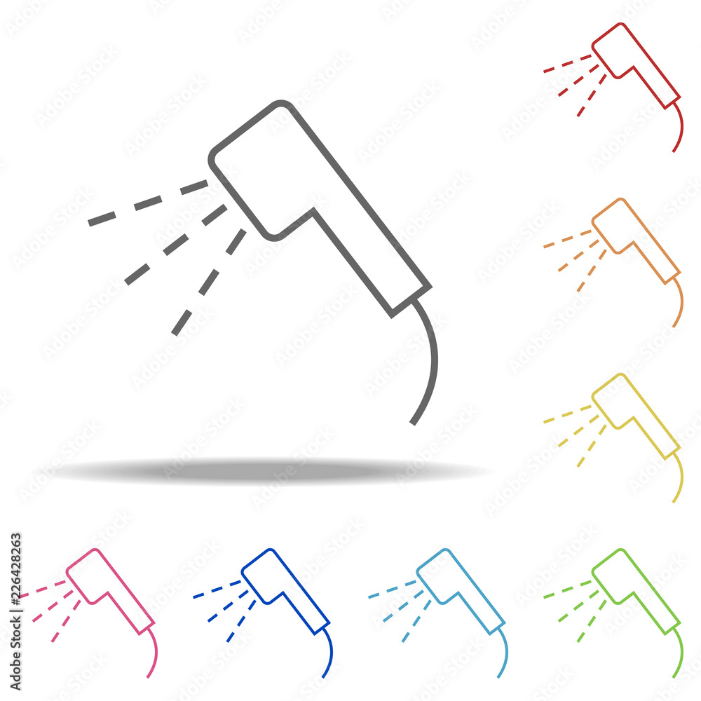 Poster shower icon. elements of web in multi colored icons. simple icon for websites, web design, mobile ap