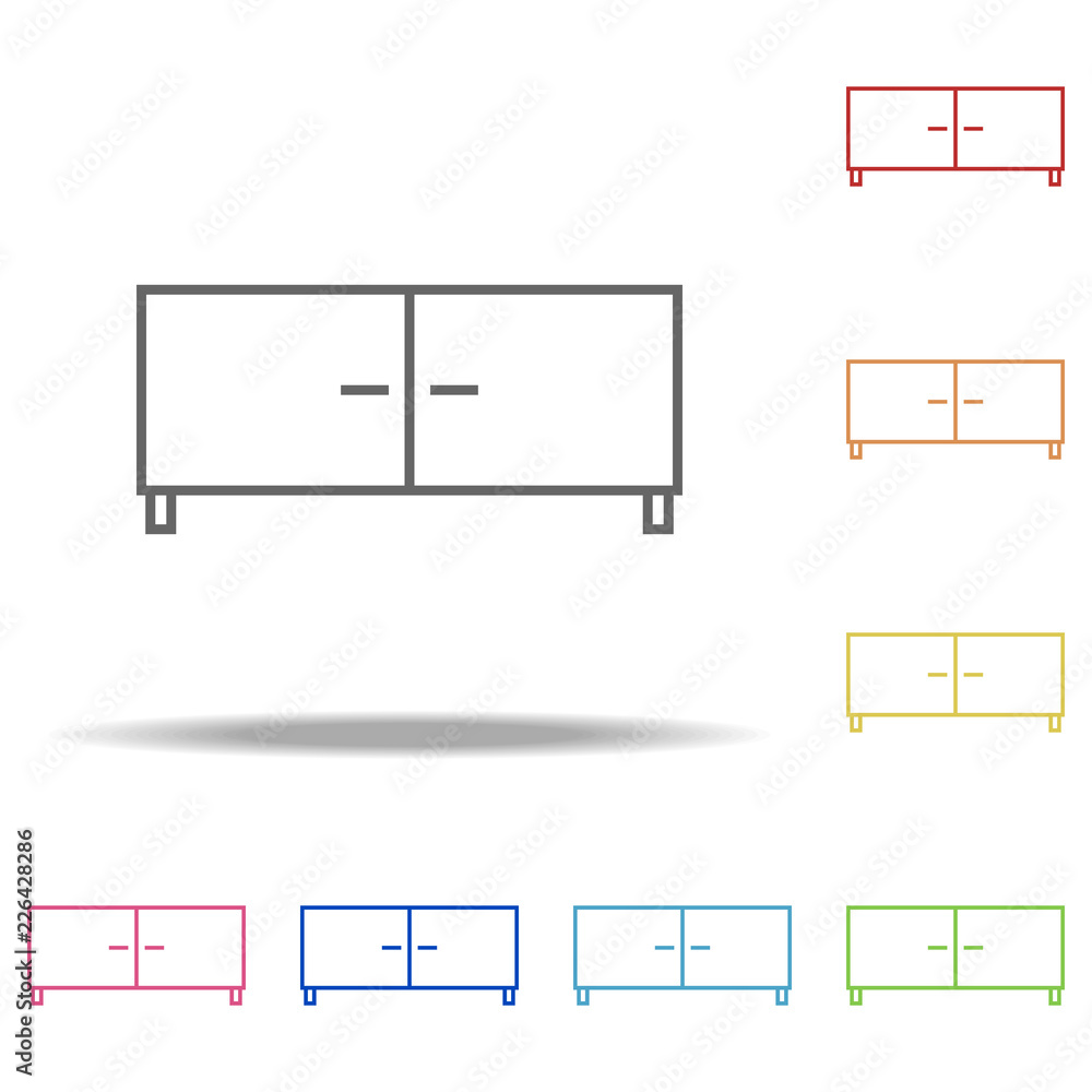 Aufkleber a shelf icon. elements of web in multi colored icons. simple icon for websites, web design, mobile a