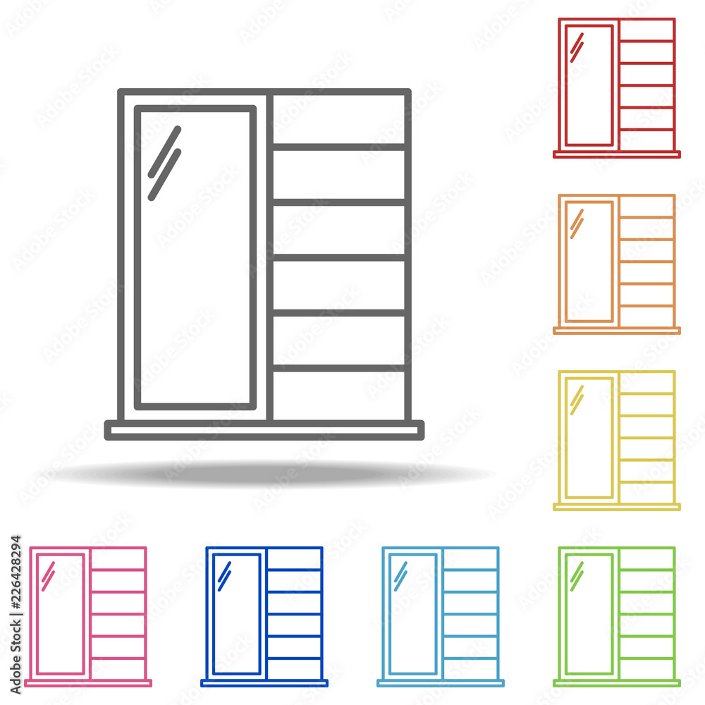 Poster wardrobe icon. elements of web in multi colored icons. simple icon for websites, web design, mobile 