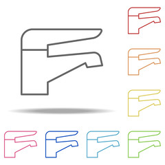 faucet in bathroom icon. Elements of Web in multi colored icons. Simple icon for websites, web design, mobile app, info graphics