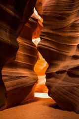 The Candlestick formation in Antelope Canyon near Page, Arizona.
